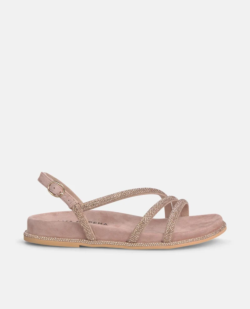 SANDALIA PLANA TIRAS TRANSFER