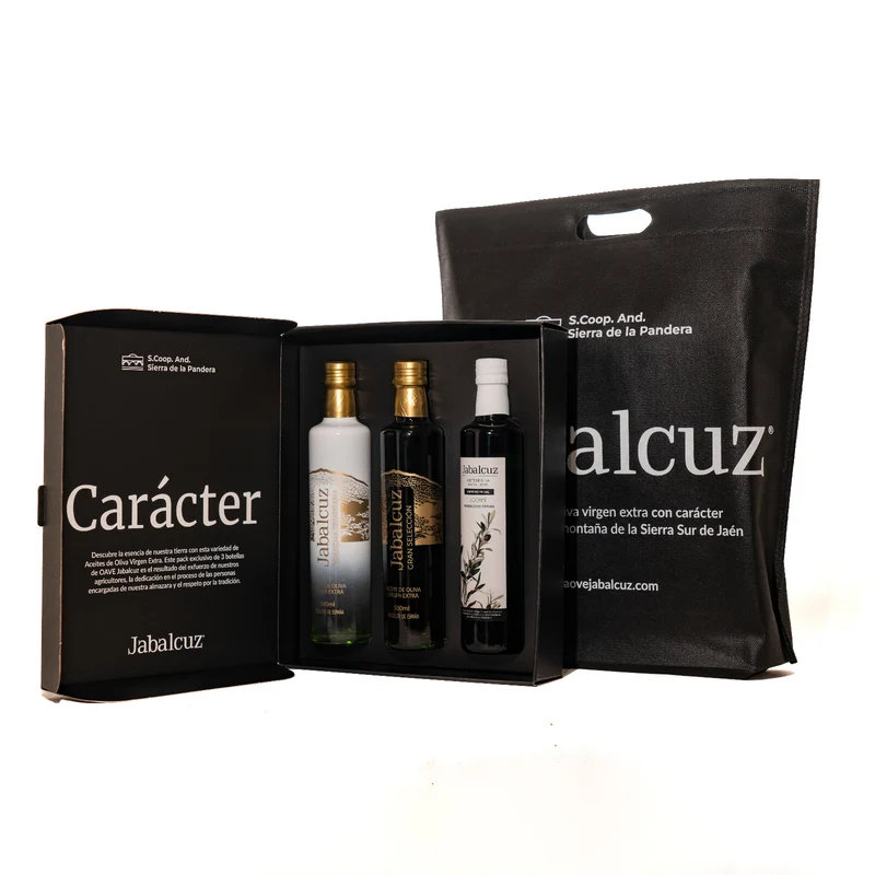 Caja Regalo Aceite de Oliva Virgen Extra Gran Selección + Cosecha Temprana + Virgen Extra 500ml