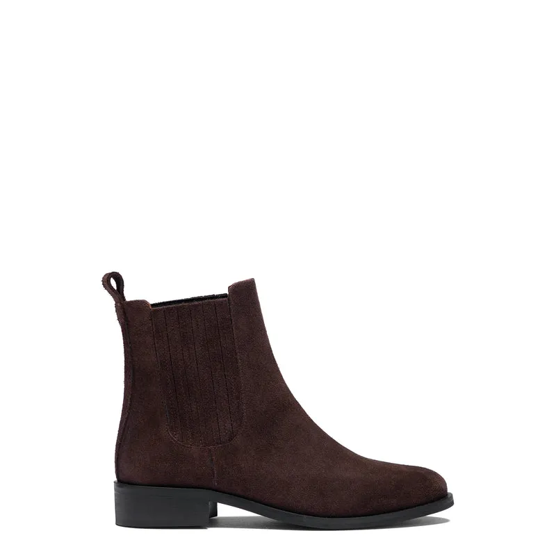 Vendôme Chey Brown Suede Leather Chelsea Boots