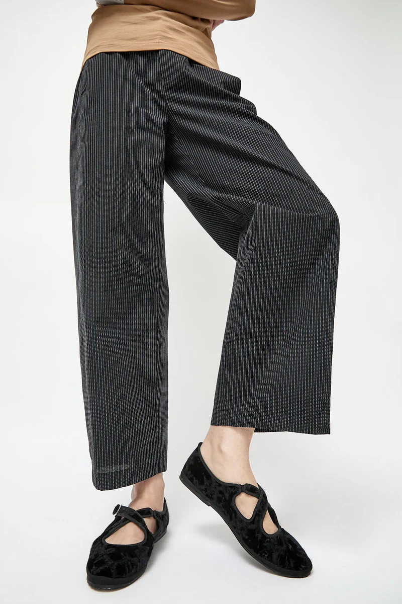 Drogheria Crivellini Nexus Criss Cross Mary Jane in Black Velvet