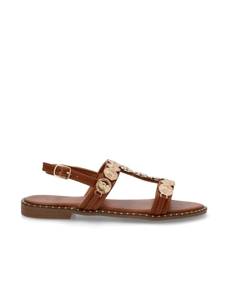 Sandalias STAY Monedas 60-2168 Camel Mujer