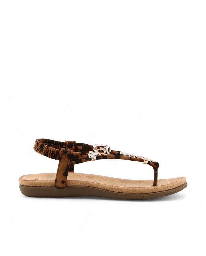 Sandalias STAY 60-629 Animal print Leopardo Mujer