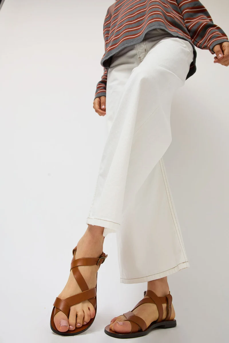 Maria Farro Lera Sandal in Caramel