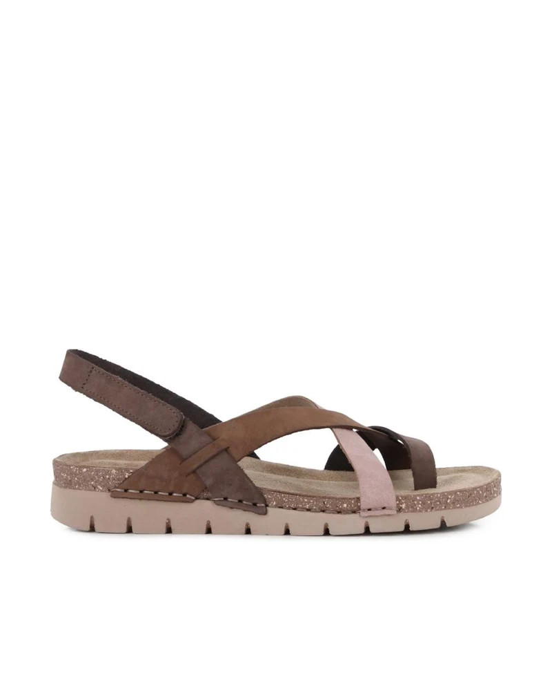 Sandalias de Piel Elena Hernández 8580 51000 Marrón Mujer