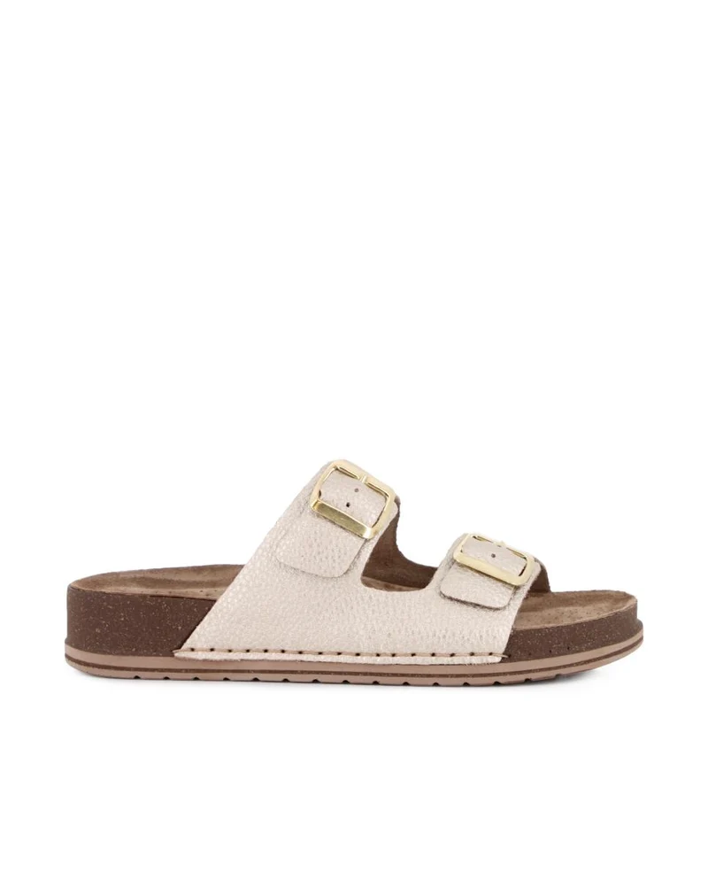 Sandalias de Piel Elena Hernández 7447 Oro Mujer