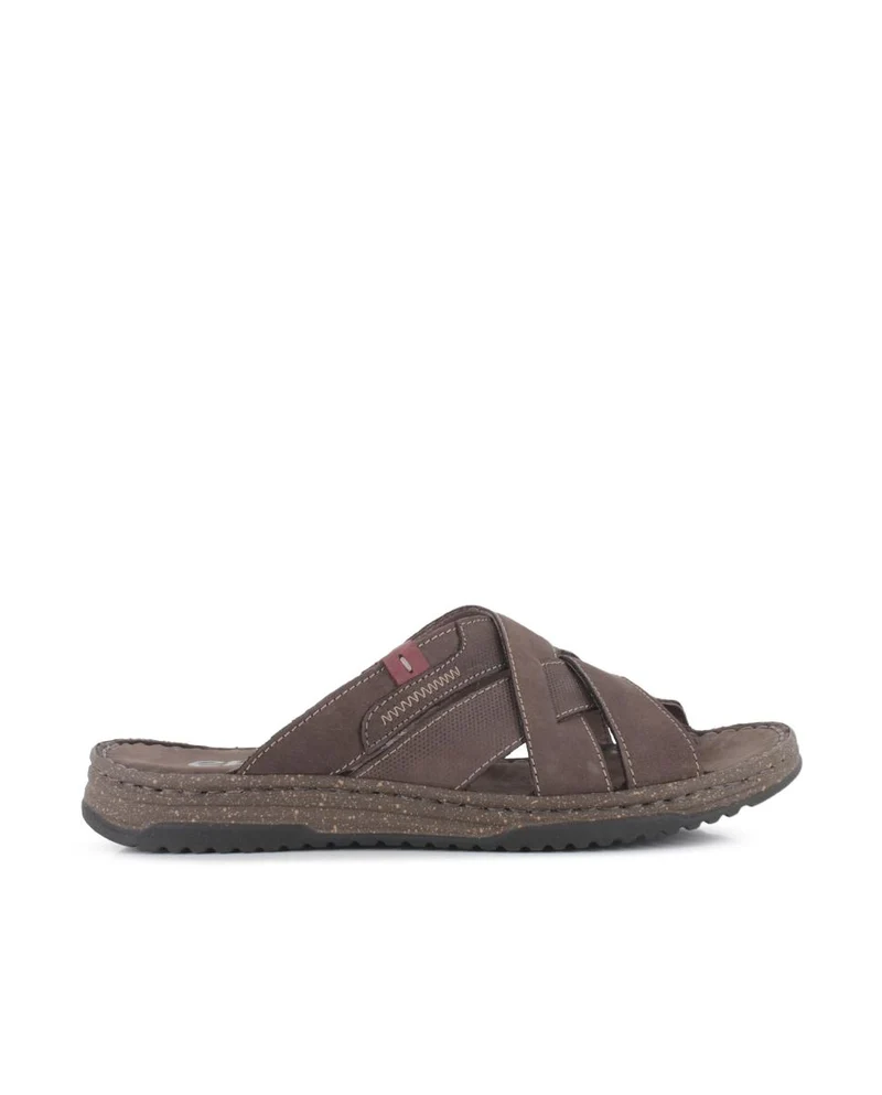 Sandalias de Piel Elena Hernández Pala 963 40110 Marrón Hombre