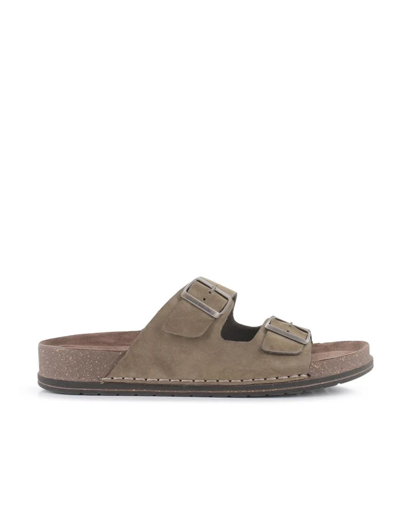 Sandalias de Piel Elena Hernández 7447 50050 Kaki Hombre