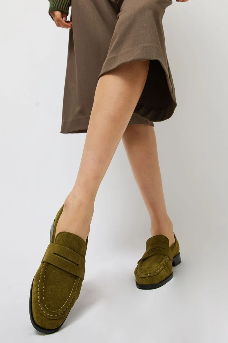 ATP Atelier Airola Loafer in Muschio Suede