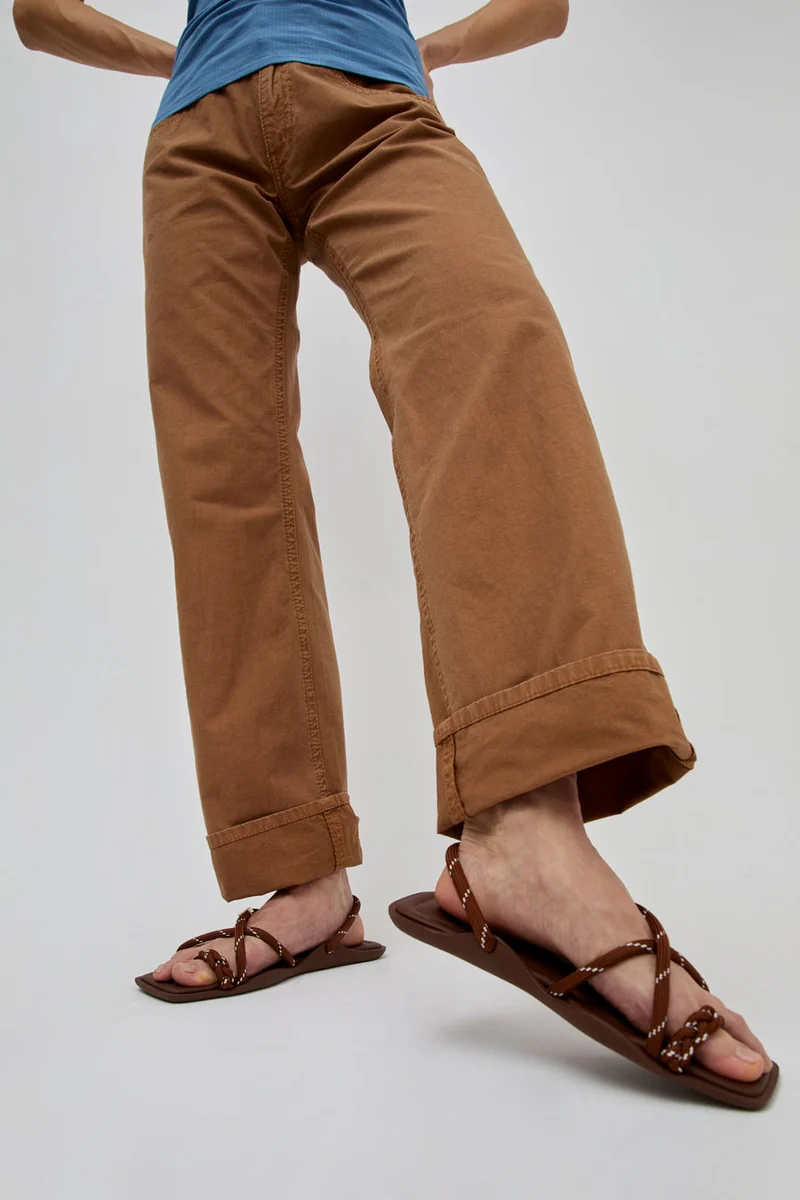 Flòwze Flò Square Sandal in Brown