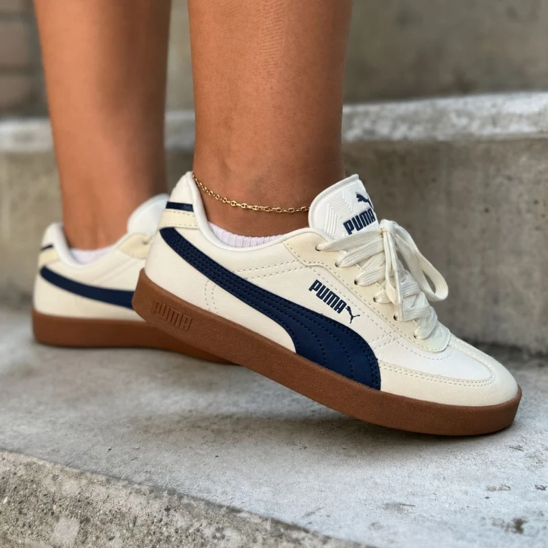 PUMA CLUB BEIGE AZUL