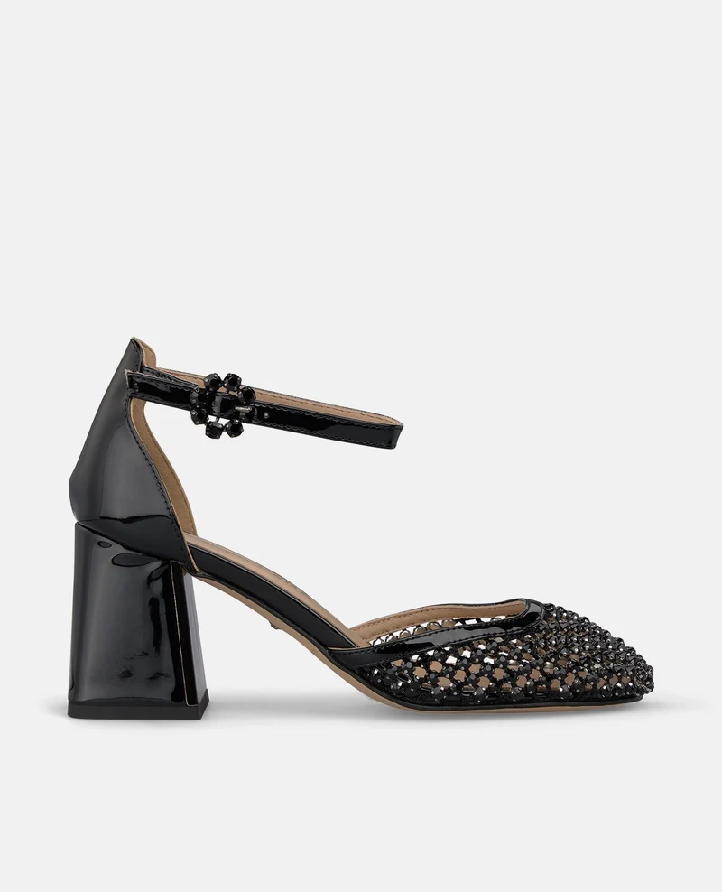 ZAPATO SALÓN MALLA EFECTO METALIZADO