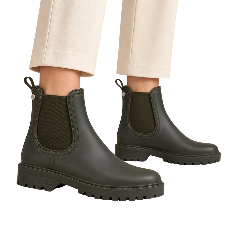 MUJER BOTIN MEDIO OLIVA