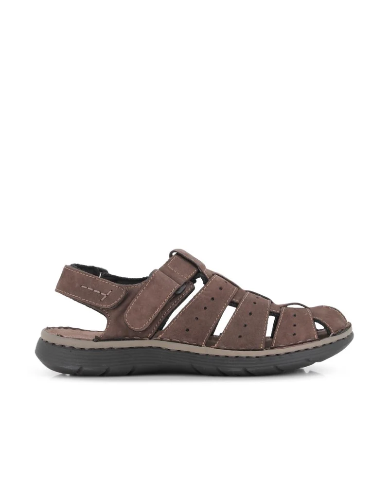 Sandalias de Piel Elena Hernández 021 17970 Marrón Hombre