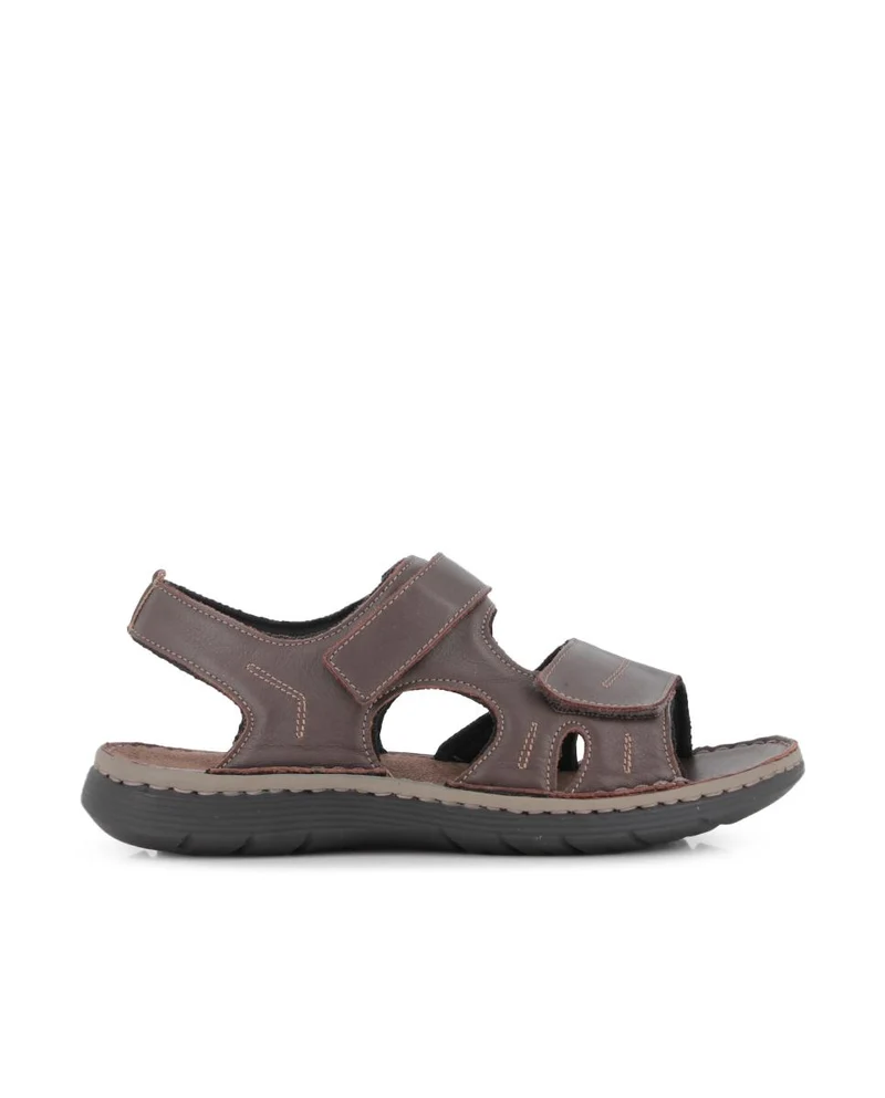 Sandalias de Piel Elena Hernández 10430 Marrón Hombre