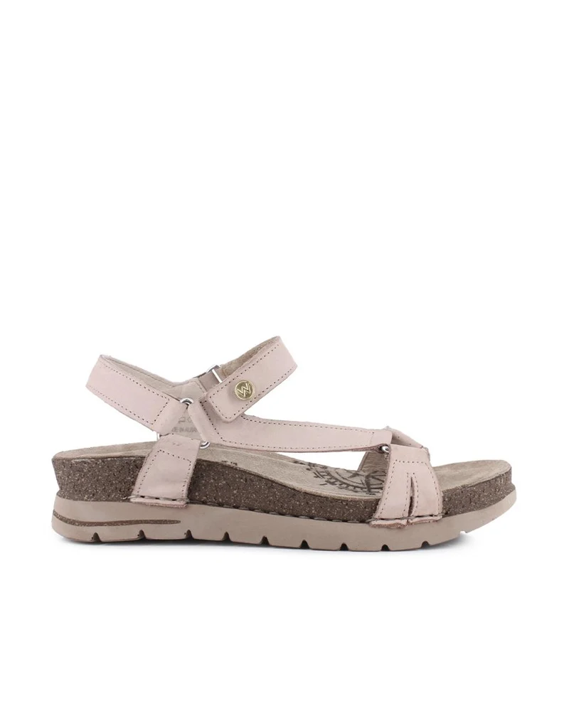 Sandalias de Piel Elena Hernández 8352 51120 Beige Mujer
