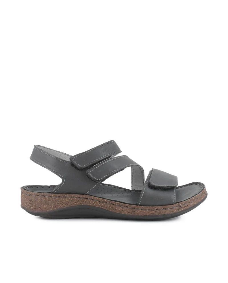 Sandalias de Piel Elena Hernández 3861 50770 Negro Mujer