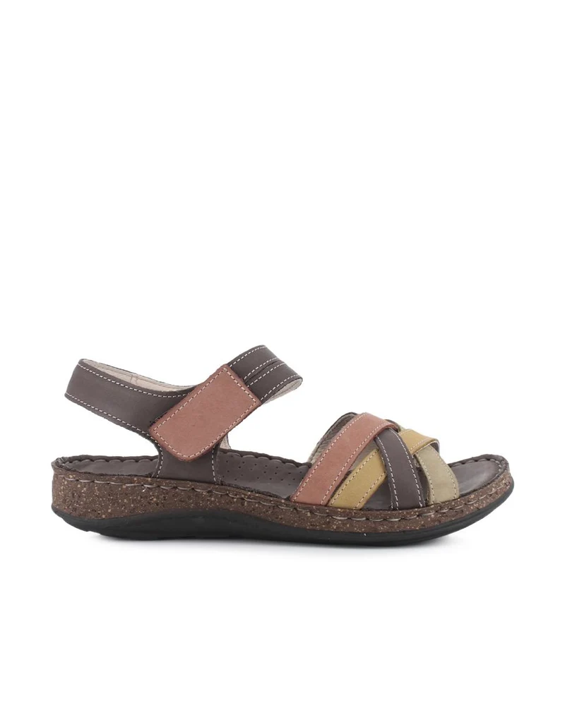 Sandalias de Piel Elena Hernández 3861 43170 Multicolor Mujer