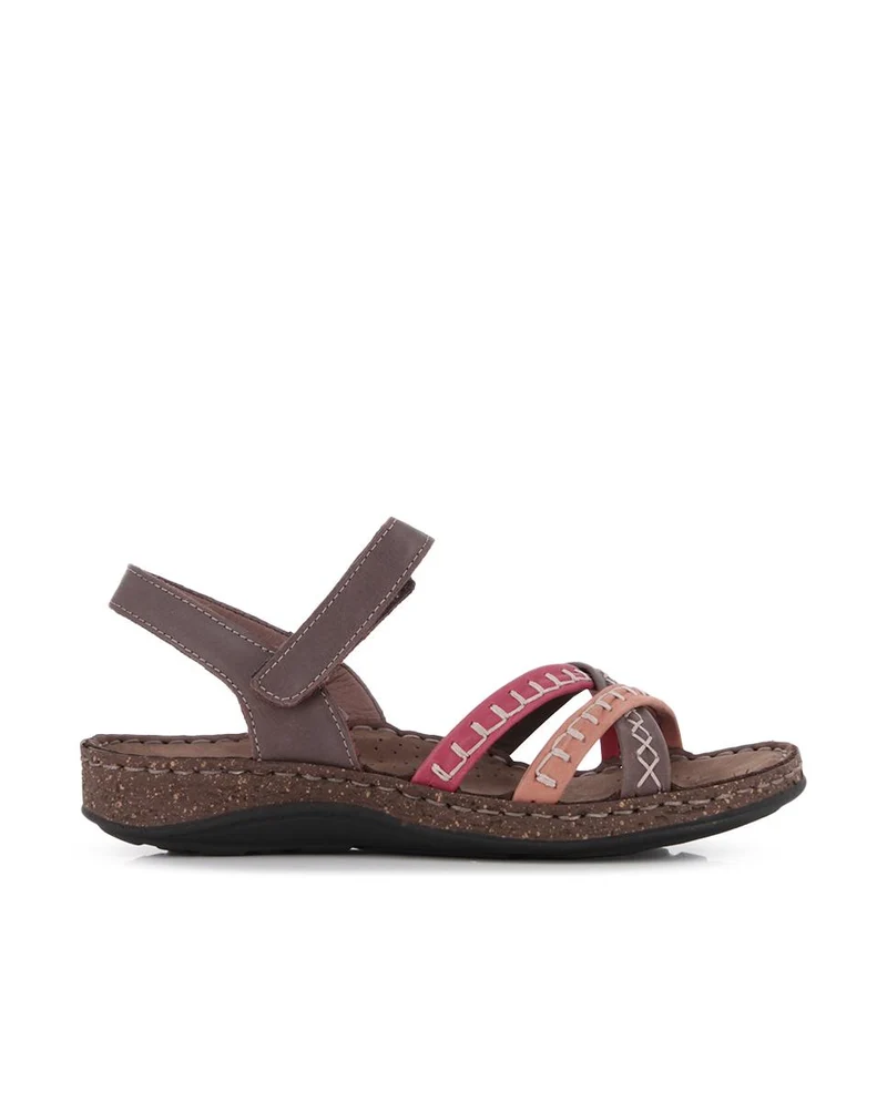 Sandalias de Piel Elena Hernández 3861 Multicolor Mujer