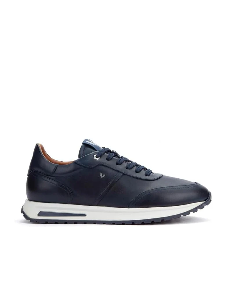 Zapatillas de Piel MARTINELLI Hanbury Azul Marino Hombre