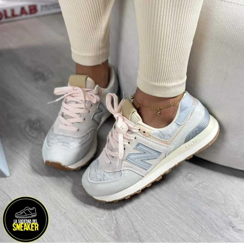 NEW BALANCE 574 GRIS PALO ROSA