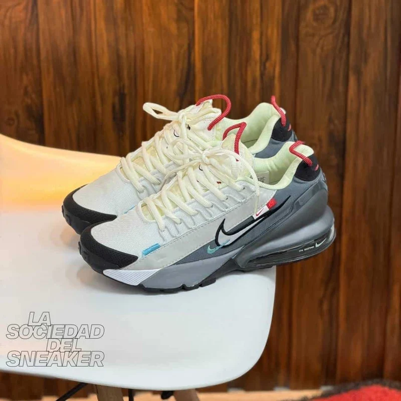 NIKE AIR MAX PULSE BLANCA GRIS ROJA
