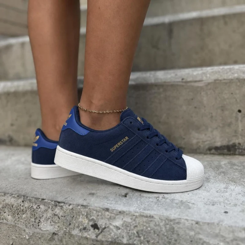 ADIDAS SUPERSTAR AZUL GAMUZA