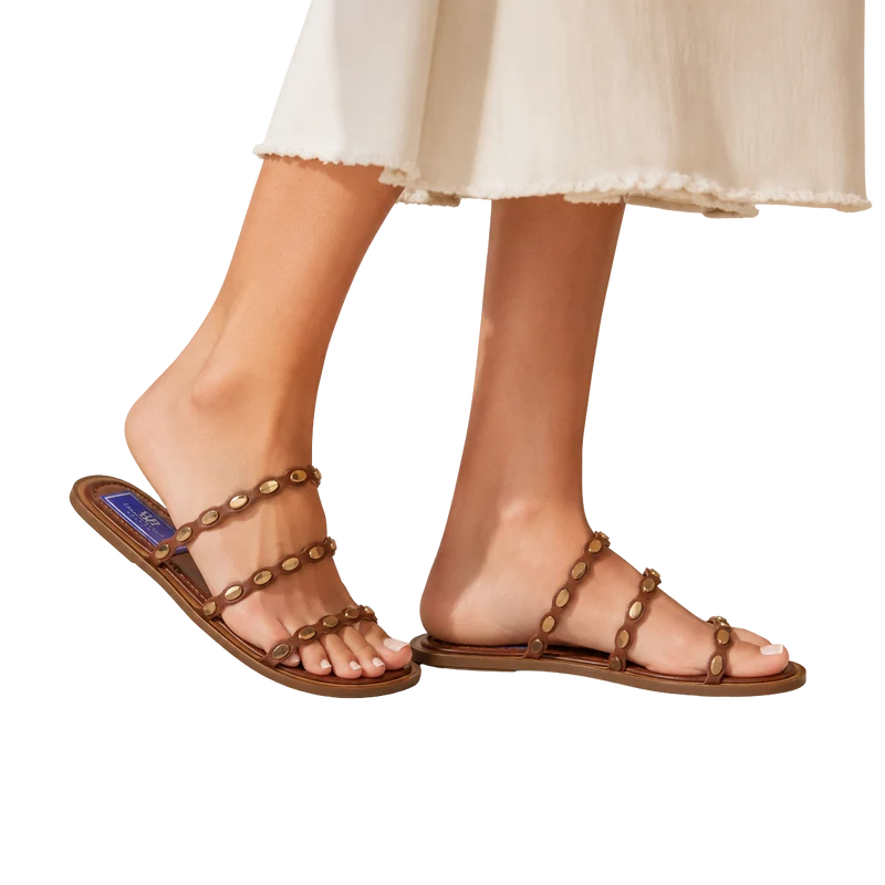 MUJER SANDALIA PLANA NOA CAMEL