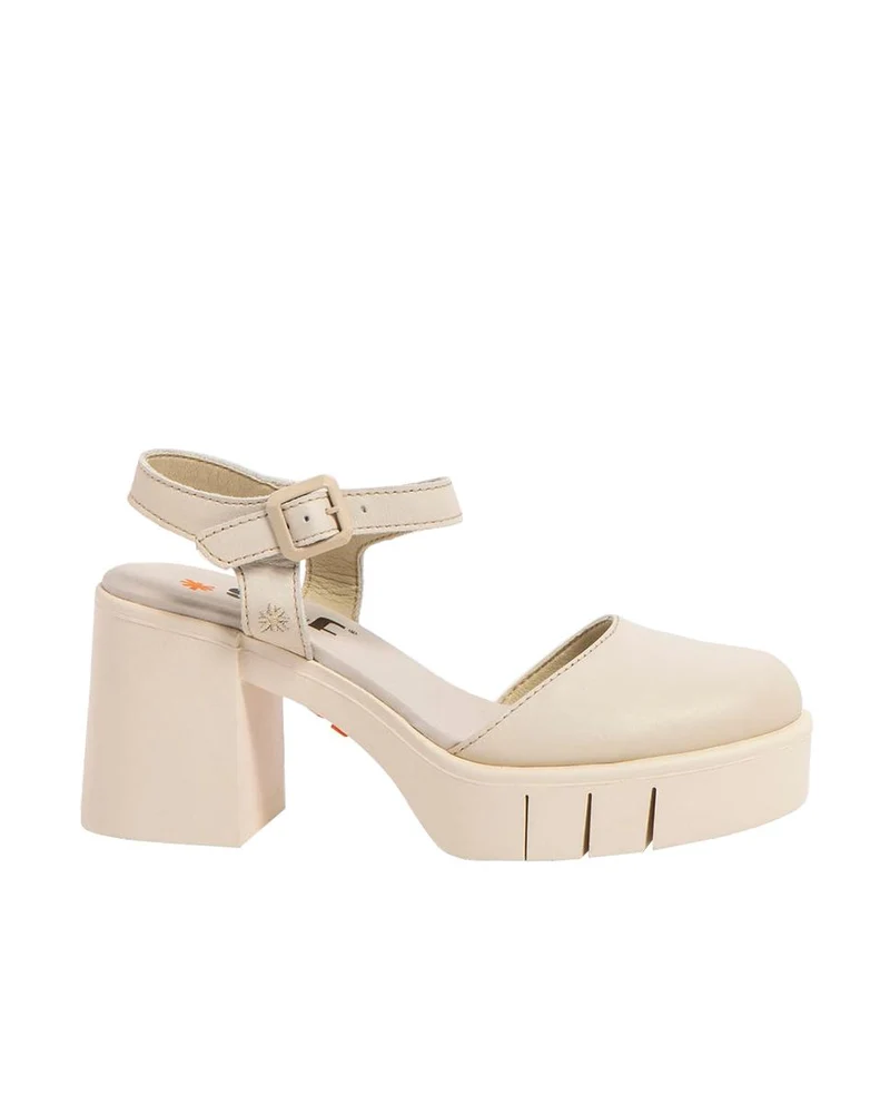 Sandalias de Piel ART III 1991 Crema Mujer