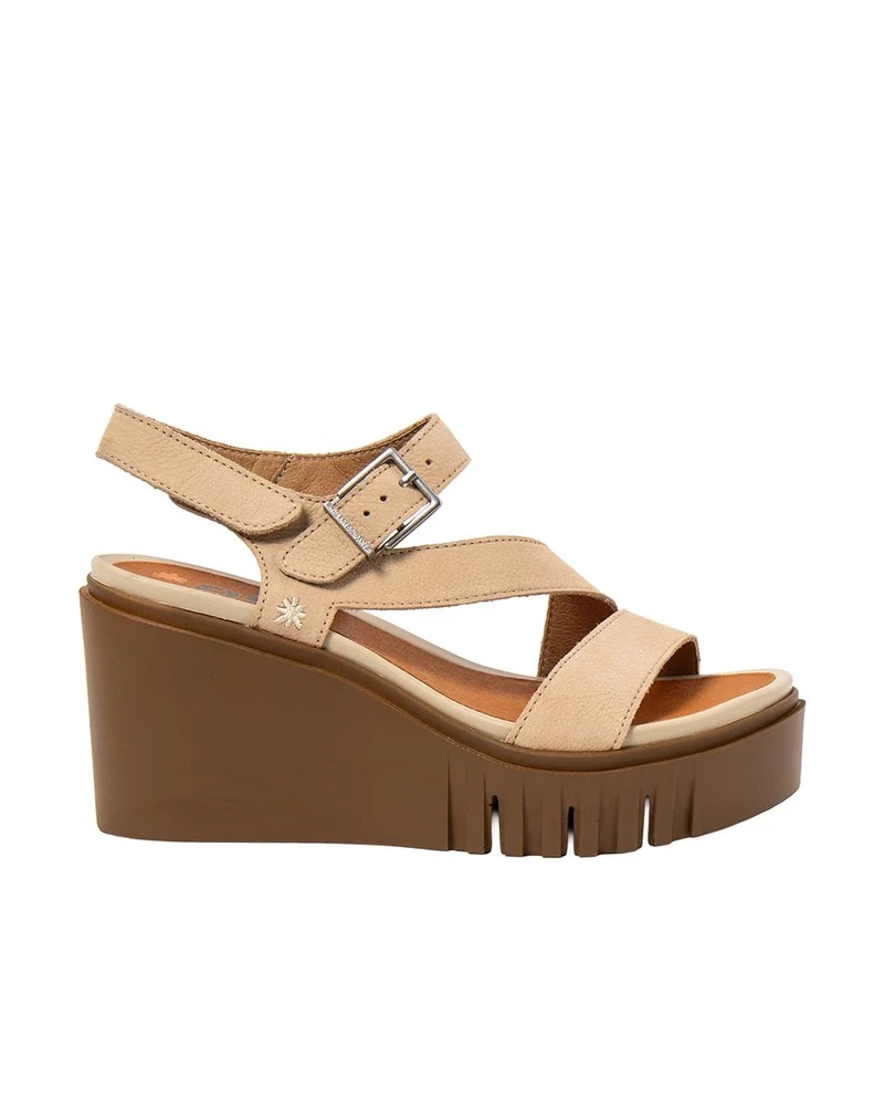 Sandalias de Piel ART III 2080 Beige Mujer