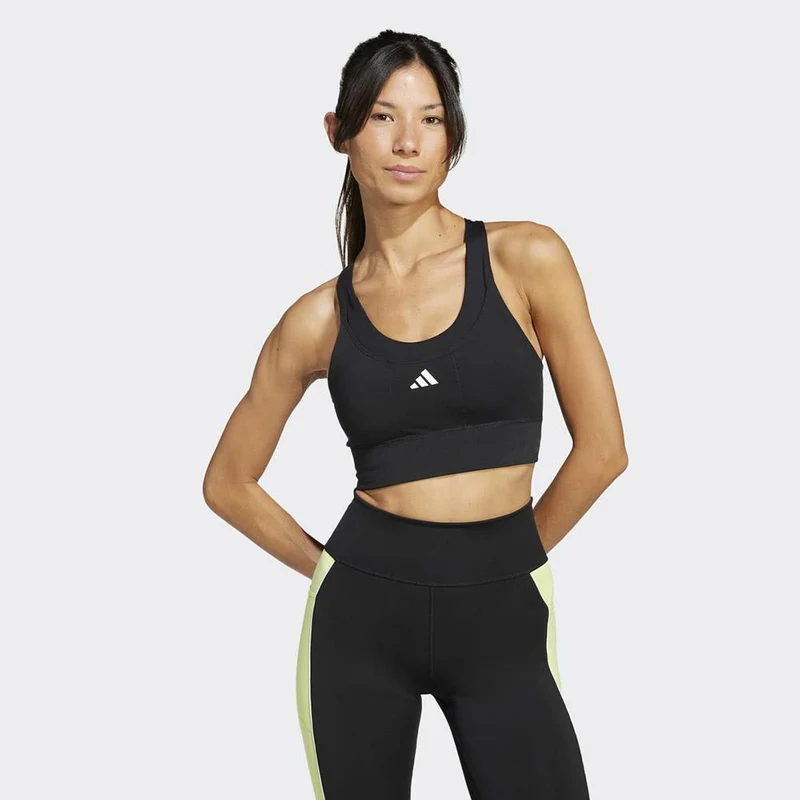 adidas Sujetador Deportivo Media Sujeción Mujer Run Pkt Ms Bra
