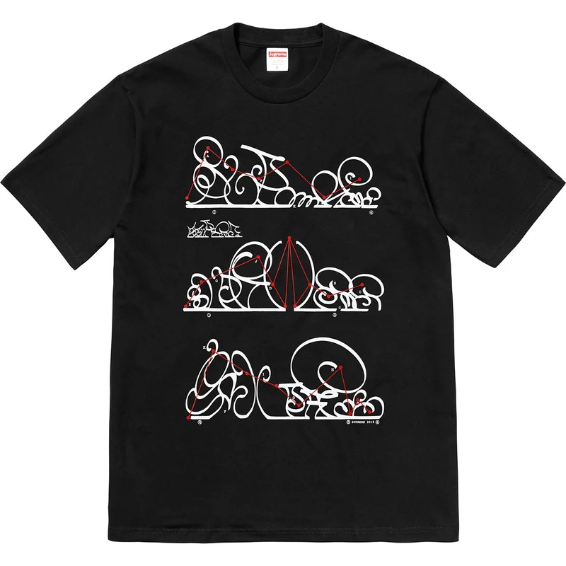 SUPREME - SYSTEM TEE (BLACK)