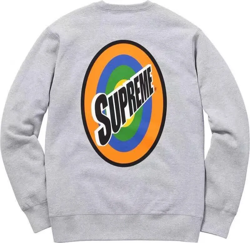 SUPREME - SPIN CREWNECK (HEATHER GREY) [USED]