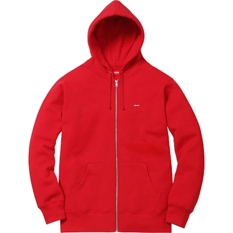 SUPREME - SMALL BOX ZIP UP SWEATSHIRT (RED)