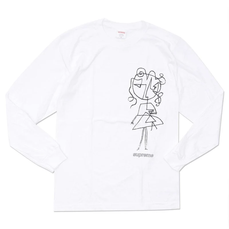 SUPREME - SKETCH L/S (WHITE)
