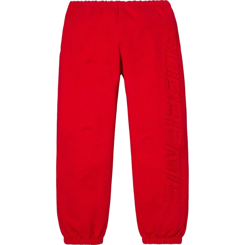 SUPREME - SET IN LOGO SWEATPANT (RED)
