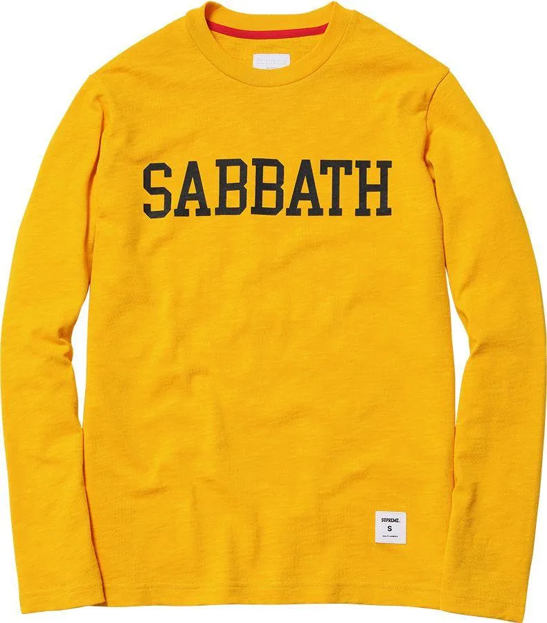 SUPREME - SABBATH L/S TEE (GOLD)
