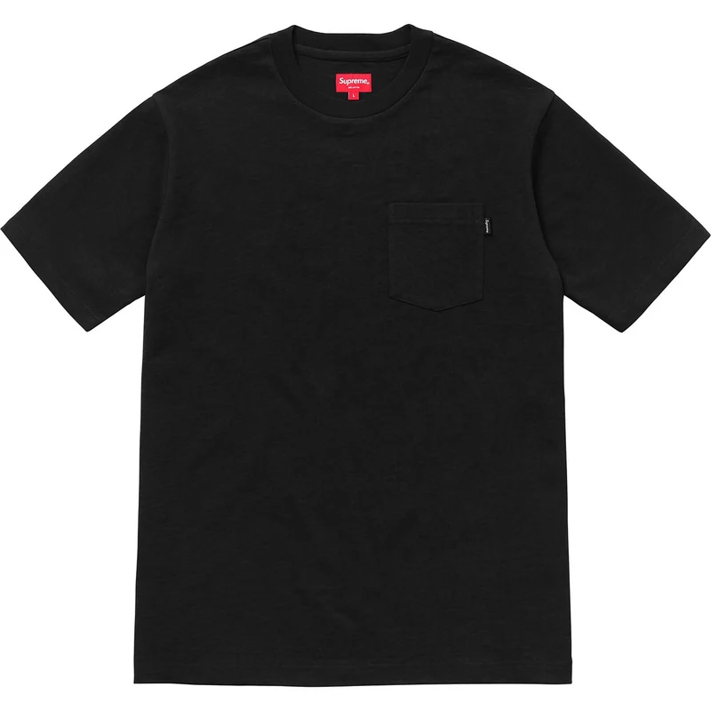 SUPREME - S/S POCKET TEE F/W '18 (BLACK)