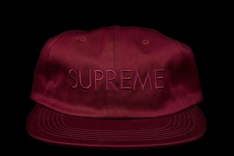 SUPREME - TONAL LOGO 6-PANEL (BURGUNDY)