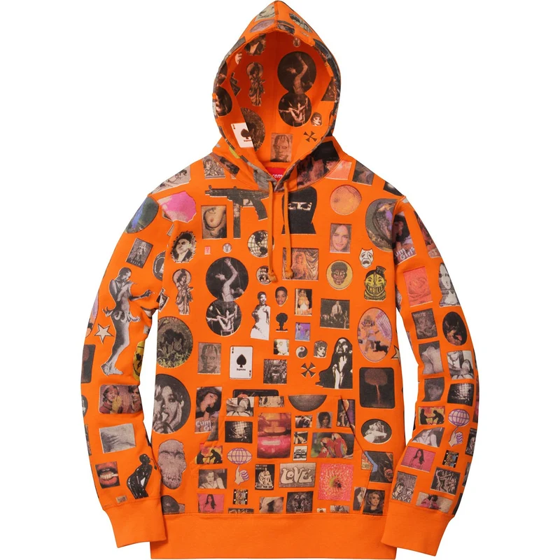 SUPREME - THRILLS HOODED SWEATSHIRT (ORANGE)