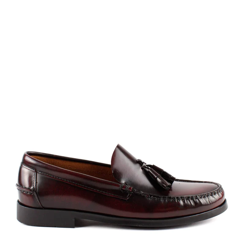 MOCASIN CASTELLANO BORLAS BURDEOS 4029