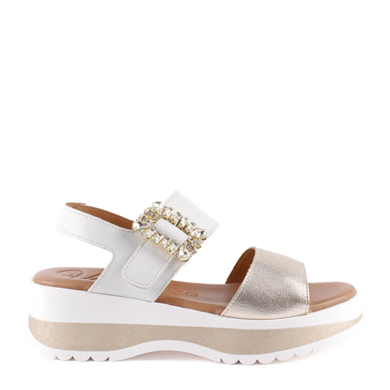 SANDALIA HEBILLA JOYA PLATINO 2625