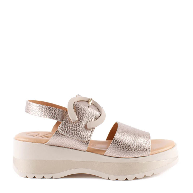 SANDALIA HEBILLA TAUPE 2621