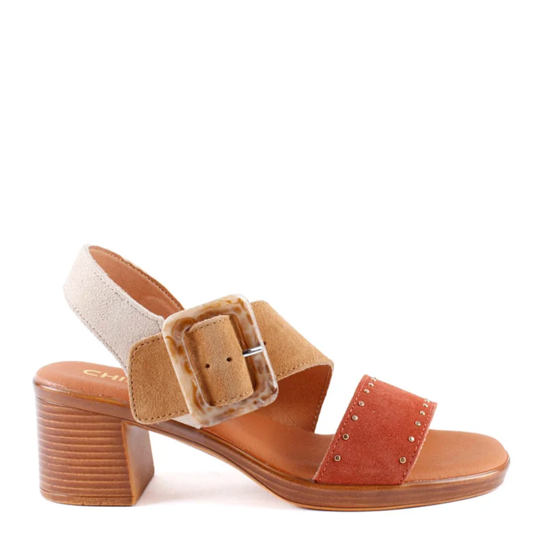 SANDALIA TACON HEBILLA MARRON NGOTICA12
