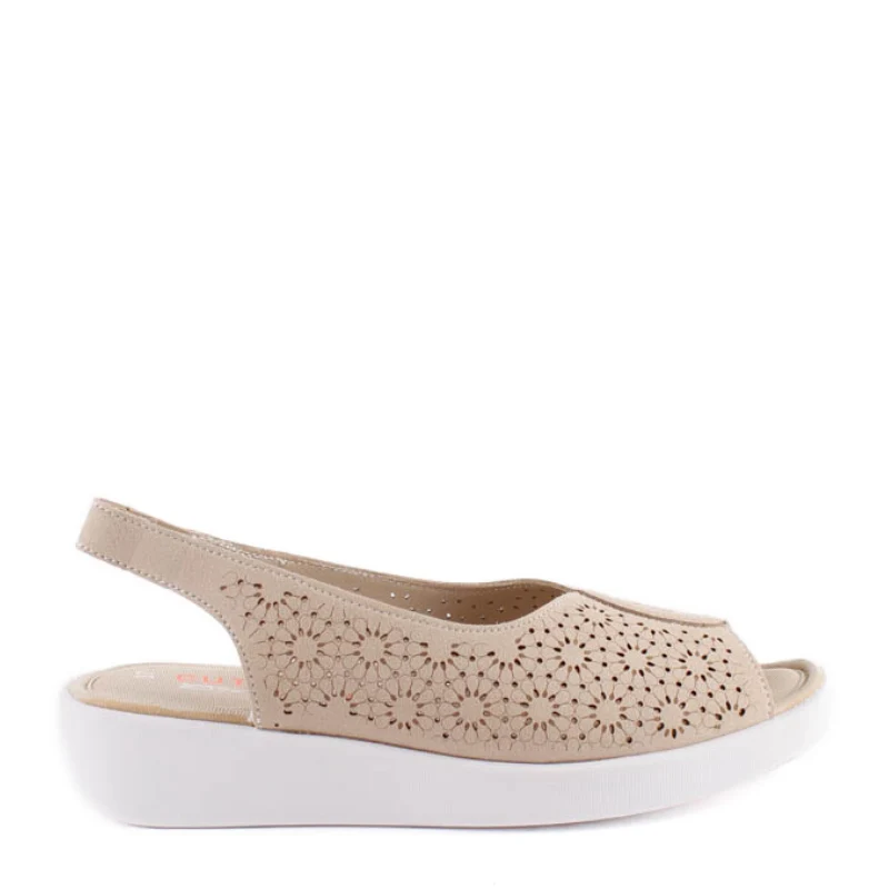 SANDALIA LASER PLATINO 38476