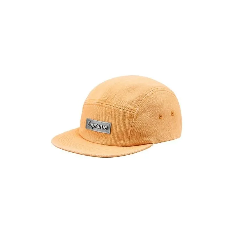 SUPREME - METAL PLATE CAMP CAP BOX LOGO (GOLD)