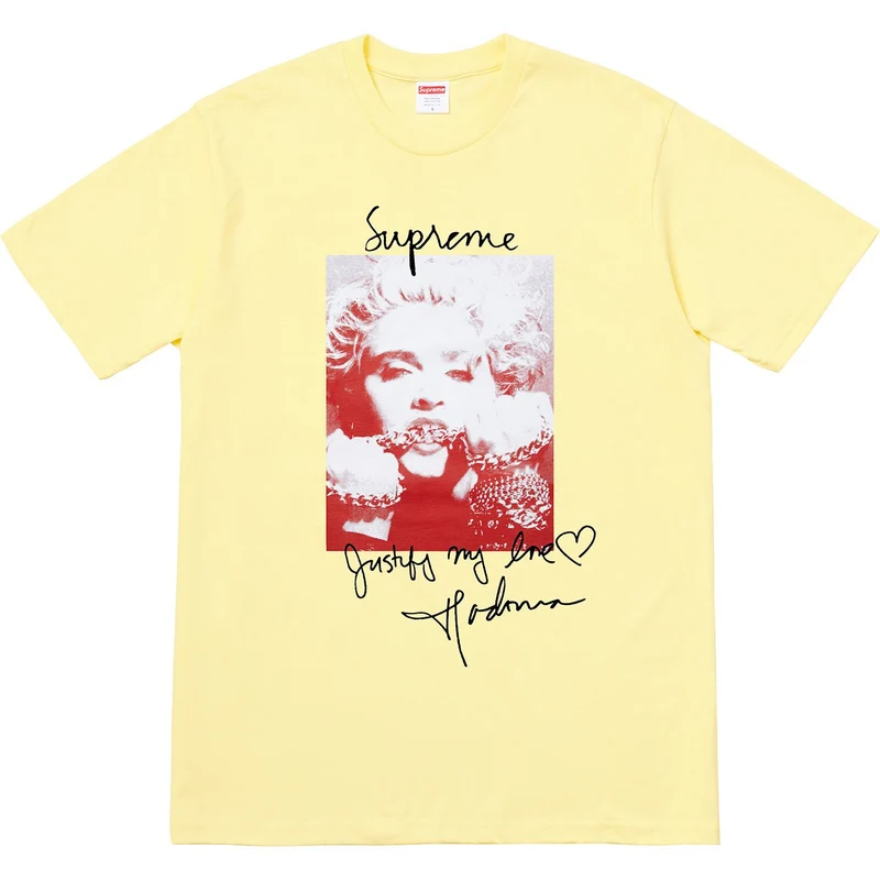 SUPREME - MADONNA TEE (PALE YELLOW)