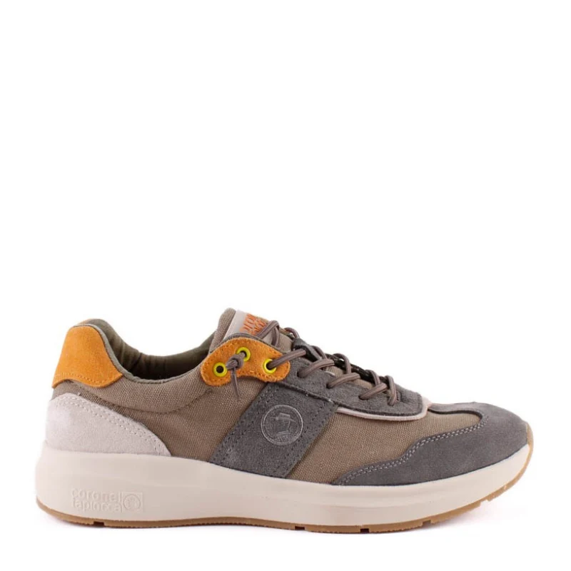 SNEAKER ELASTICOS ANTRACITA KAKI T861