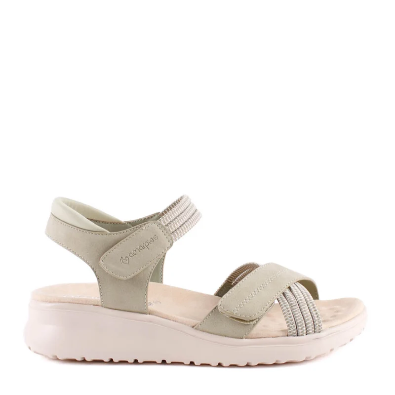 SANDALIA GOMAS CUÑA VERDE ABZ30159