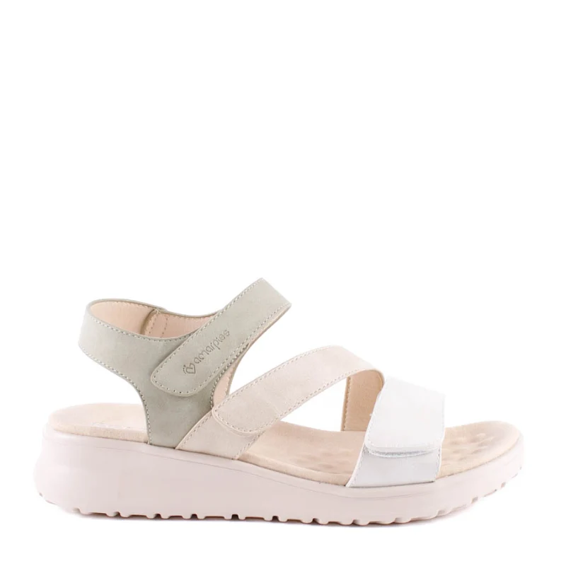 SANDALIA TRIPLE VELCRO KAKI ABZ30157