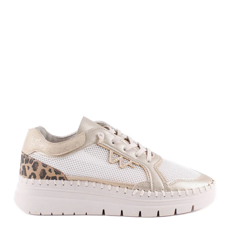 SNEAKER ELASTICOS ORO LEOPARDO 20103